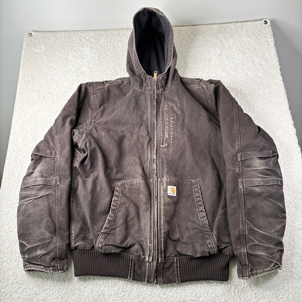 Carhartt Full Swing Jacket Men's‎ Large Tall Armstrong Fleece Hooded 102360-201